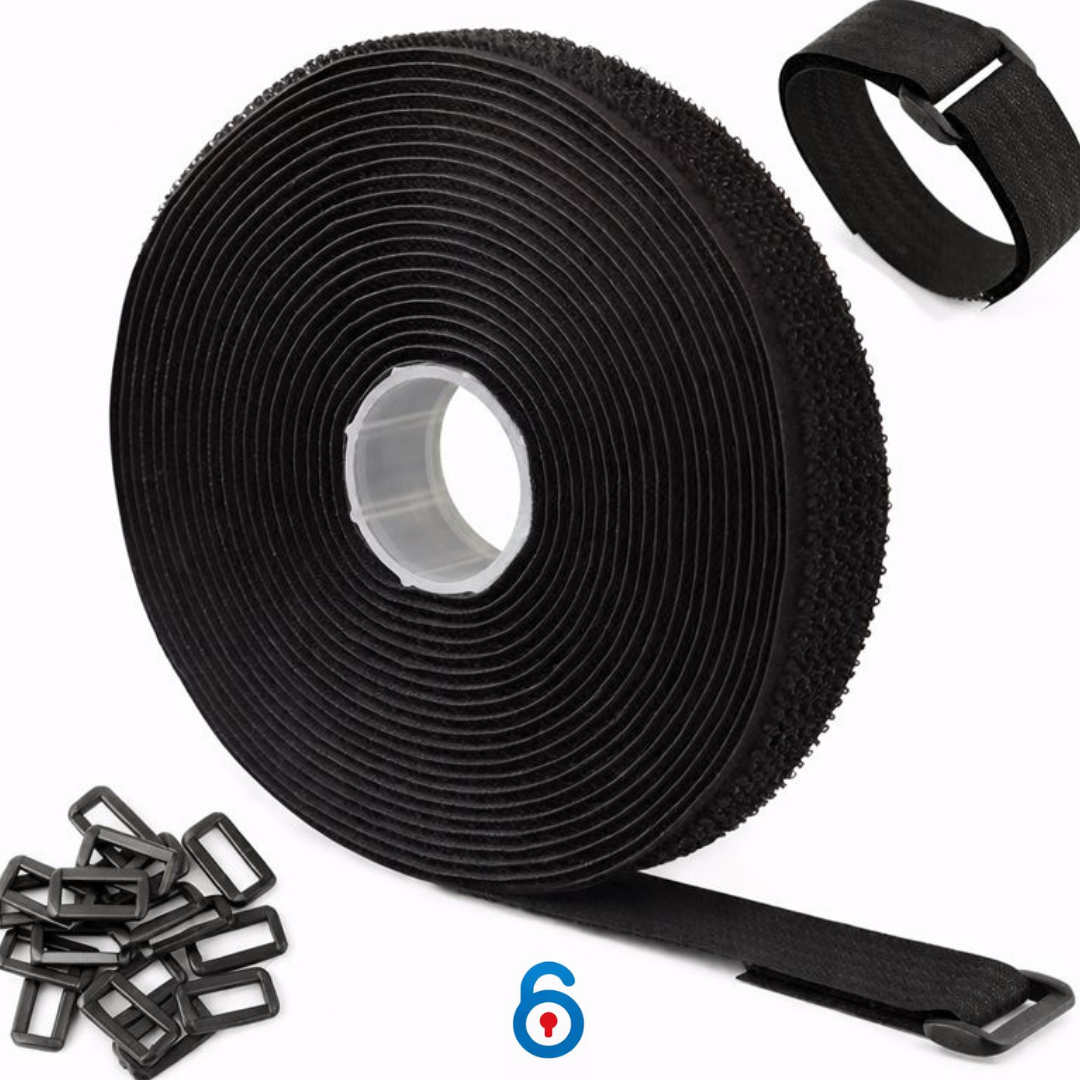 Adjustable Cable Strap Roll – Cut-to-Length Organizer