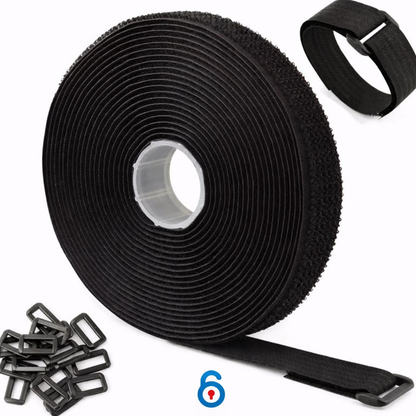 Adjustable Cable Strap Roll – Cut-to-Length Organizer