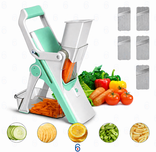 Multifunction Vegetable Slicer – 5-in-1 Kitchen Cutter
