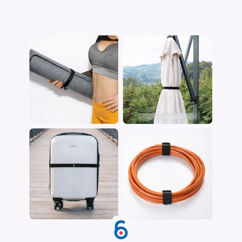 Adjustable Cable Strap Roll – Cut-to-Length Organizer