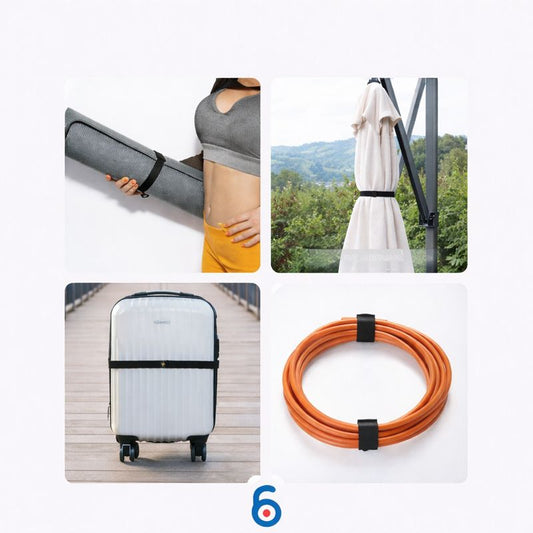 Adjustable Cable Strap Roll – Cut-to-Length Organizer