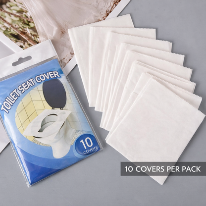Disposable Toilet Seat Covers | Flushable & Portable *10