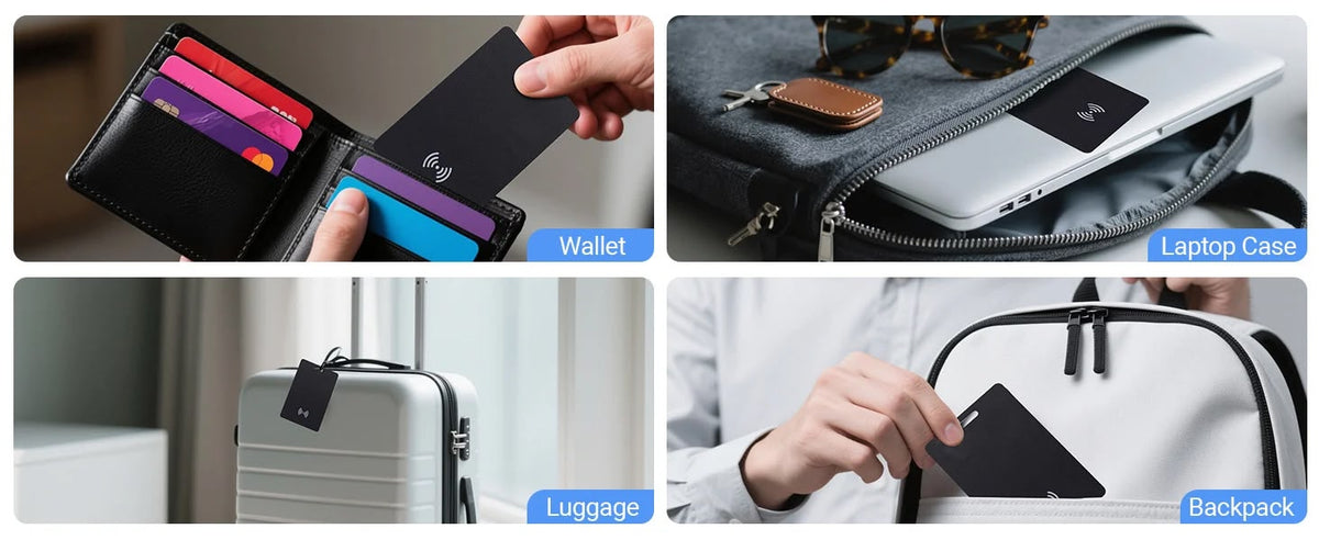 Smart Tracker Card + Wireless Charger | Compatible with Apple & Android