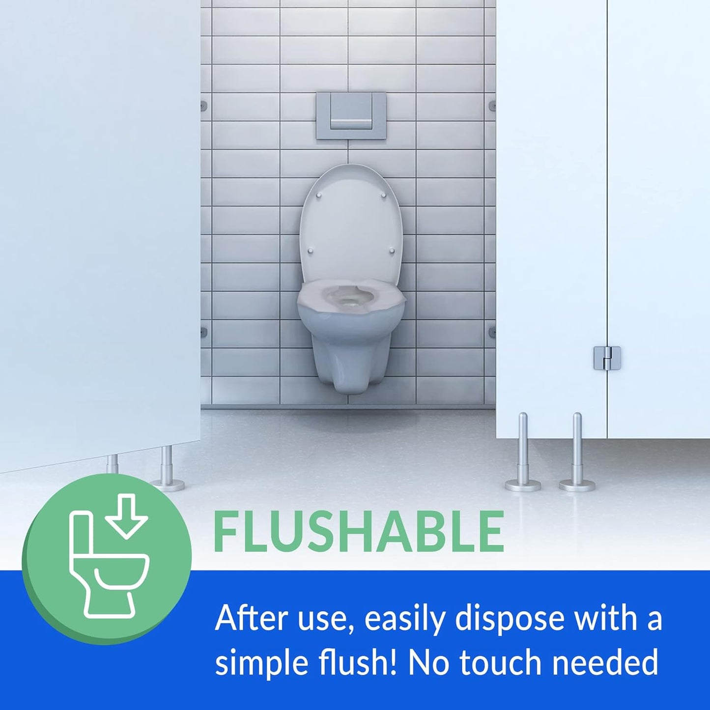 Disposable Toilet Seat Covers | Flushable & Portable *10